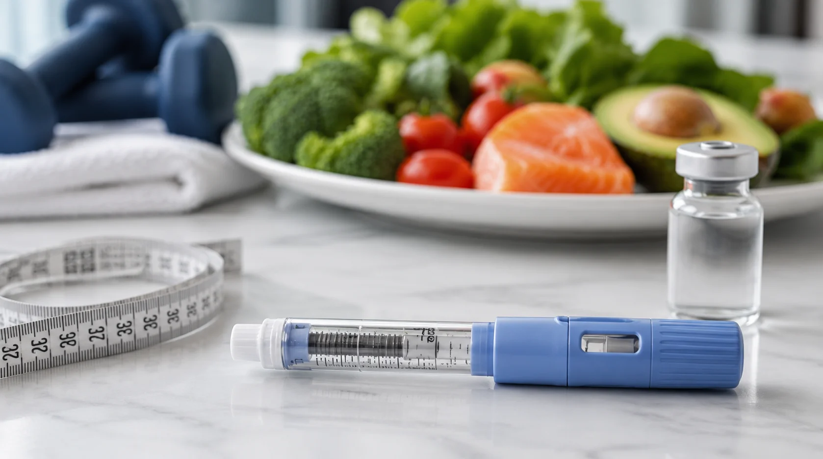 Doctor discussing GLP-1 weight loss medication options with a patient